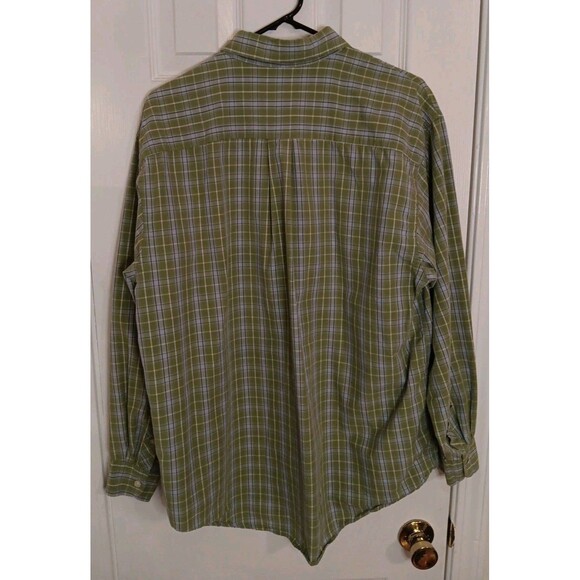Mens Arrow Long Sleeve Button Down Shirt Large Check Pattern - Picture 3 of 6